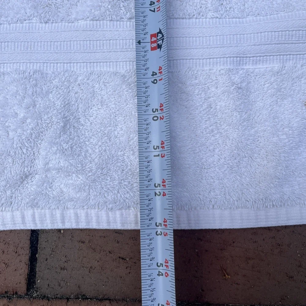 Ralph Lauren White Towels Set 8 Piece Bath + Hand Towel Wash Cloth, Used